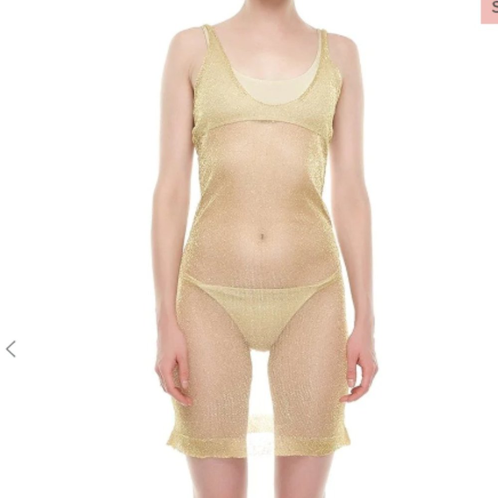 FLOOK THE LABEL Tahlia Dress Cover up Gold - XS